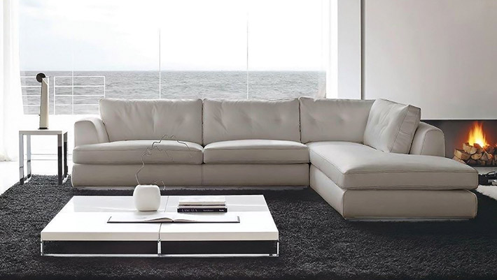 Divano angolare con chaise-long 280 x 240 cm