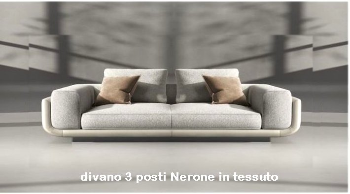 Divano 3 posti Nerone in tessuto