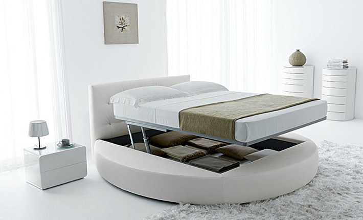 Letto in pelle Alice foto 1