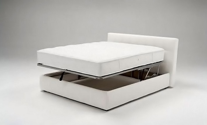 Letto in pelle Alice foto 5