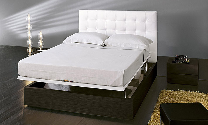 Letto in pelle Alice foto 7
